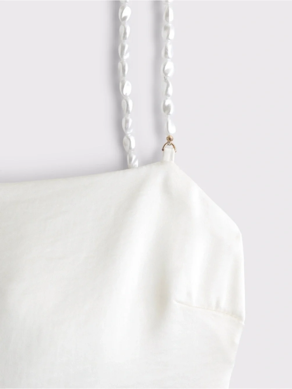 Abercrombie & Fitch Faux Pearl Strap Maxi Dress